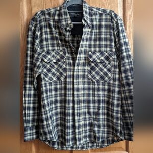 **3-for-15** Outdoor Exchange Flannel Like Collared Button Down Long Sleeve